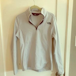 North face - cream half zip
